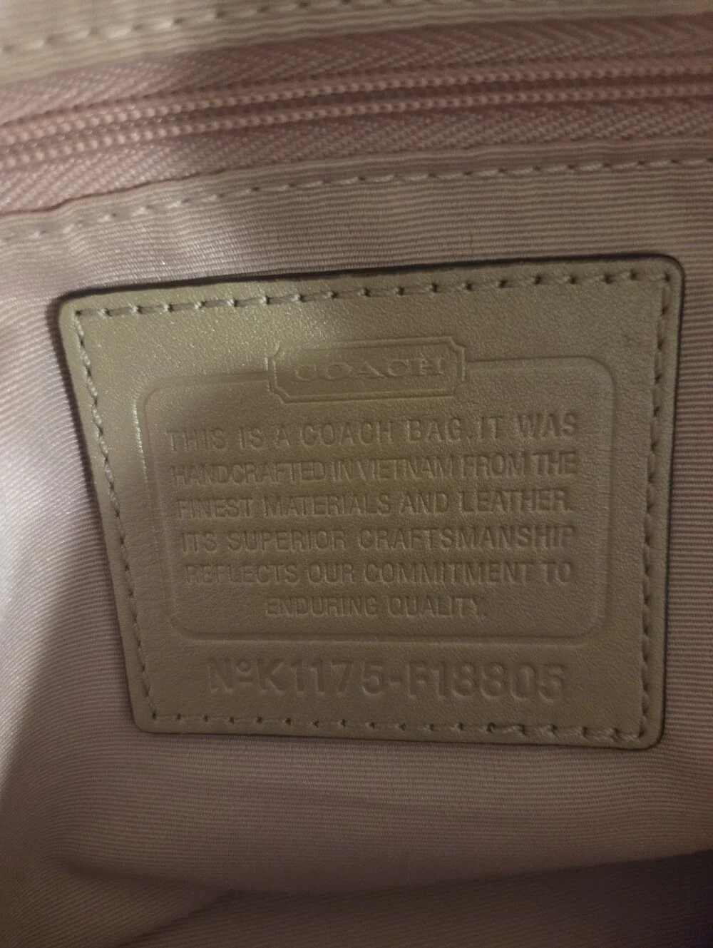 Coach F18805 Ashley Pink and Beige Signature Circle Print Shoulder Tote - Picture 9 of 12